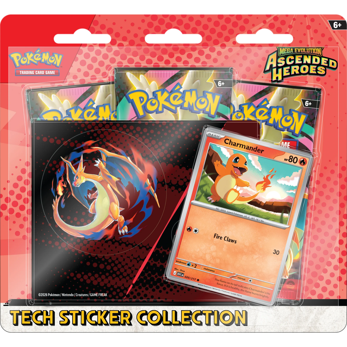 TECH Sticker Charmander (ESPAÑOL)