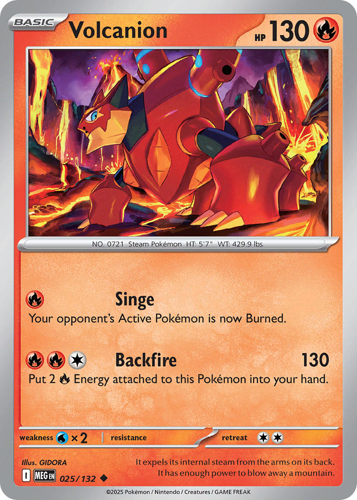 Volcanion 025/132 - Uncommon