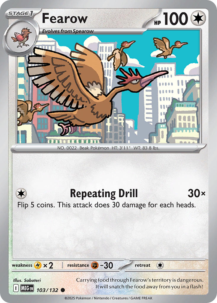 Fearow 103/132 - Common