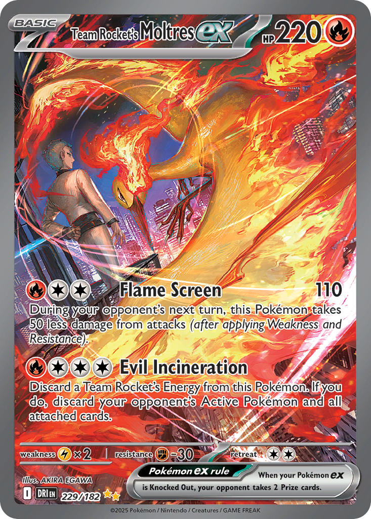 Team Rocket´s Moltres EX 229/182 - Special Illustration Rare