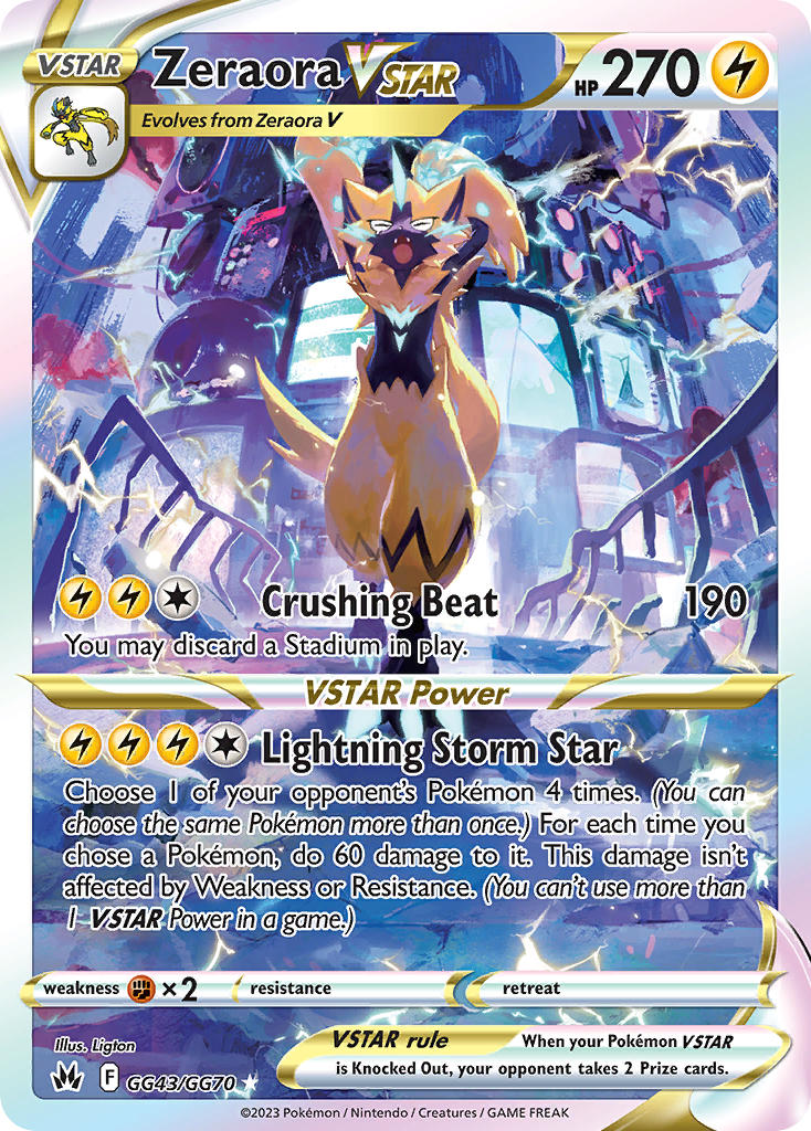 Zeraora VSTAR GG43/GG70 - Holo Rare V