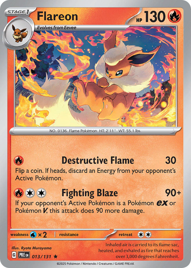 Flareon 013/131 - Rare